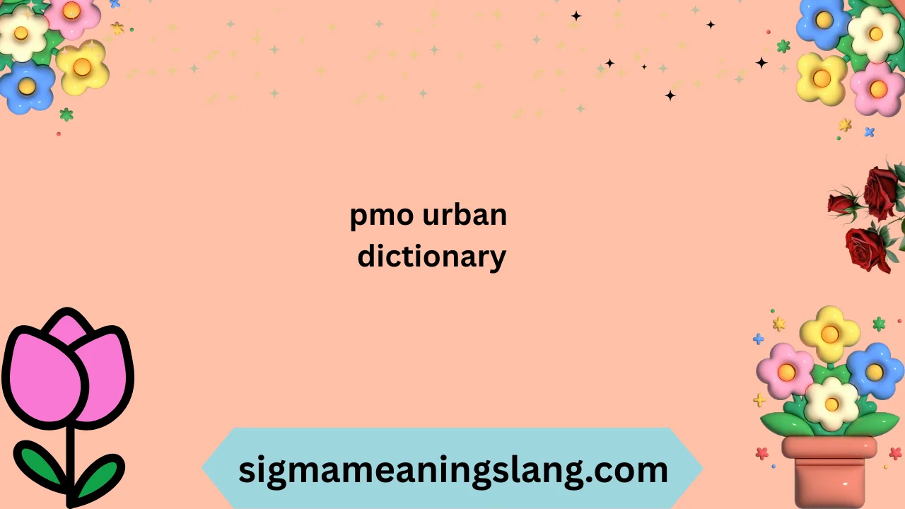 pmo urban dictionary