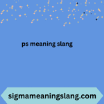 ps meaning slang