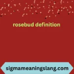 rosebud definition