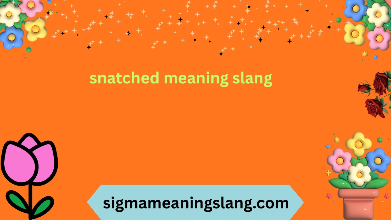 snatched meaning slang