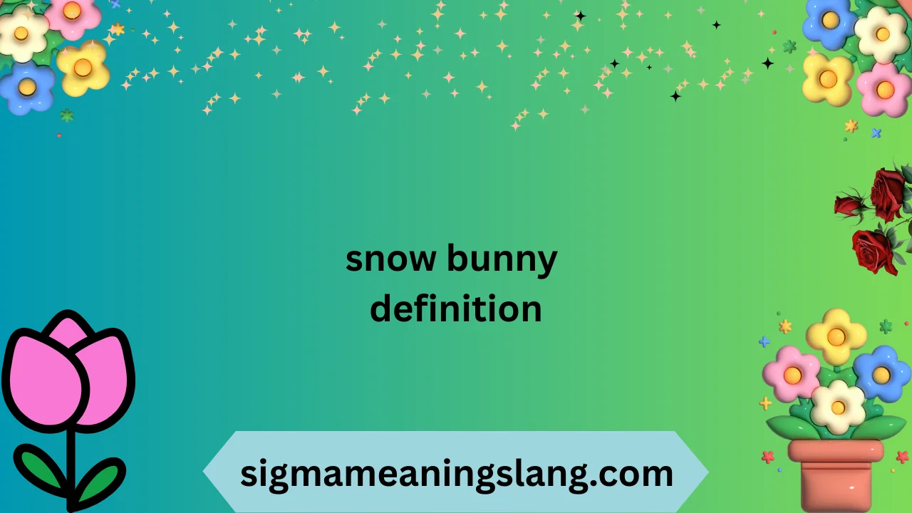 snow bunny definition