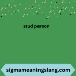 stud person