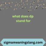 What Does DP Stand For