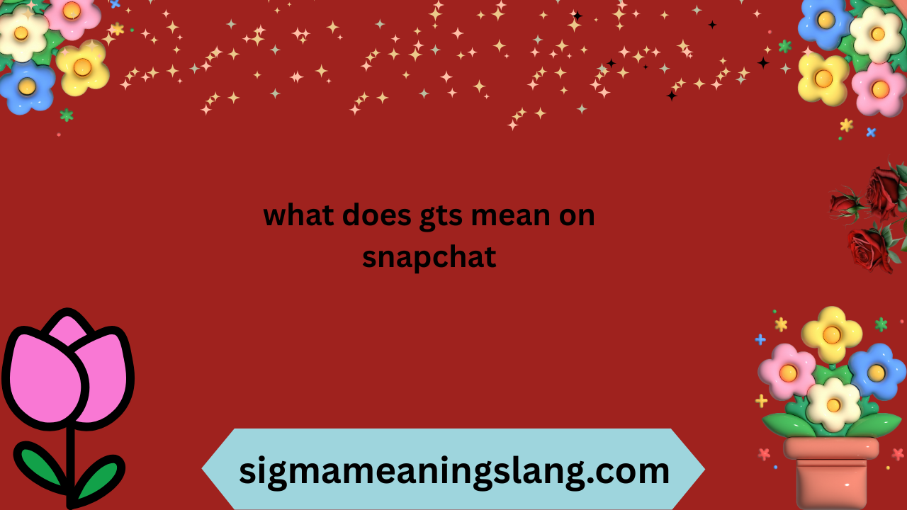 what does gts mean on snapchat