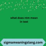 what does ntm mean in text