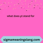 what does yt stand for