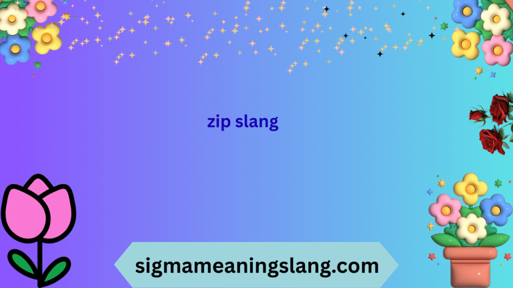 zip slang