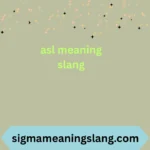 asl meaning slang
