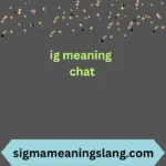 ig meaning chat