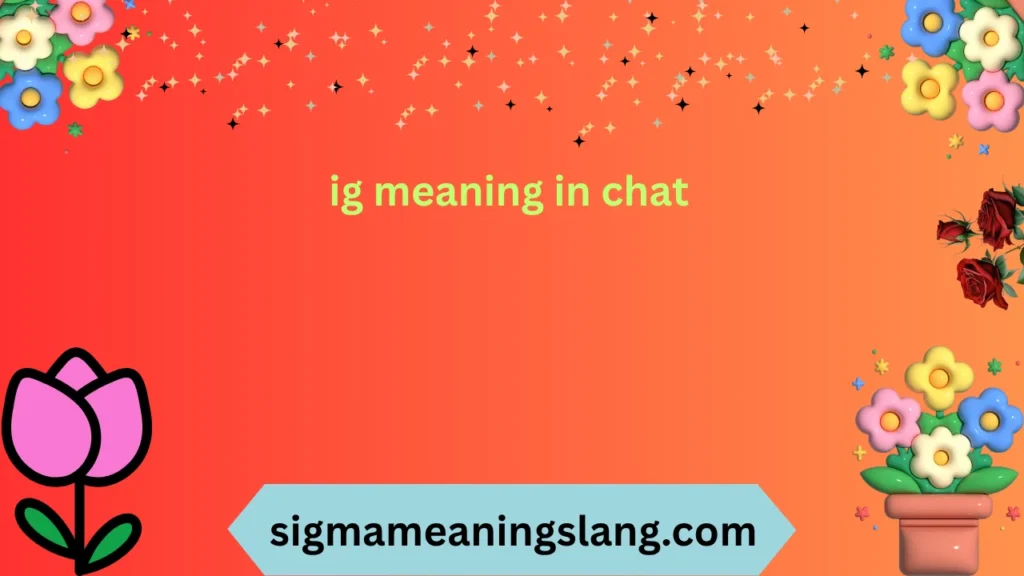 ig meaning in chat