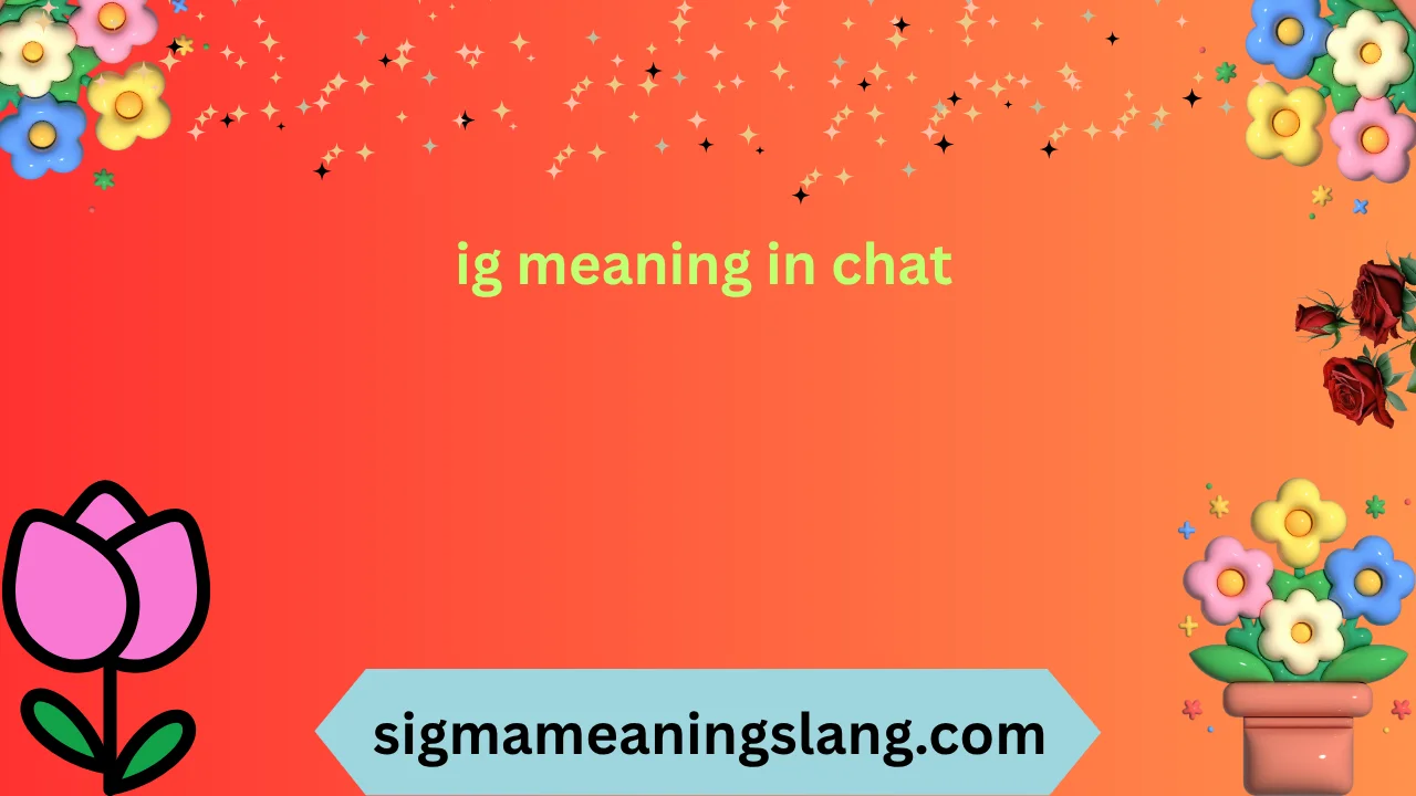 ig meaning in chat