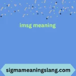 imsg meaning
