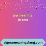 jsp meaning in text