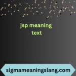jsp meaning text
