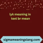 lyk meaning in text
