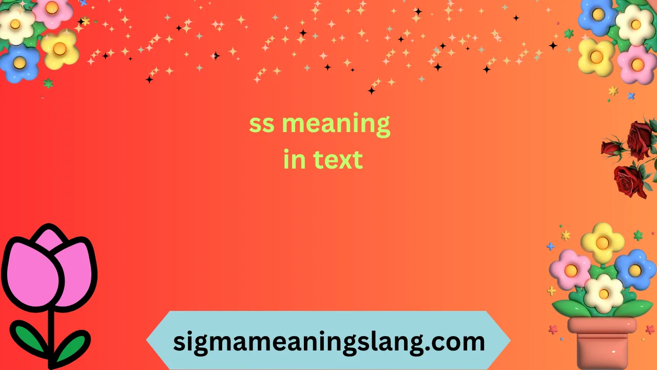 ss meaning in text