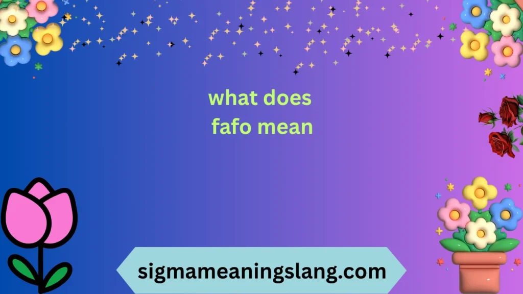 what does fafo mean