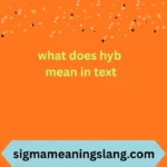 what does hyb mean in text