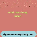 what does imsg mean