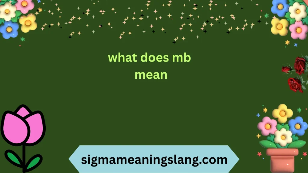 what does mb mean