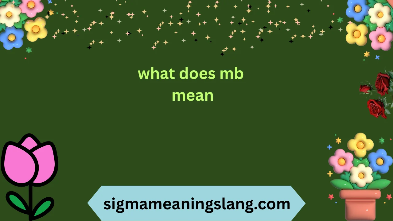 what does mb mean