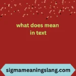 what does mean in text