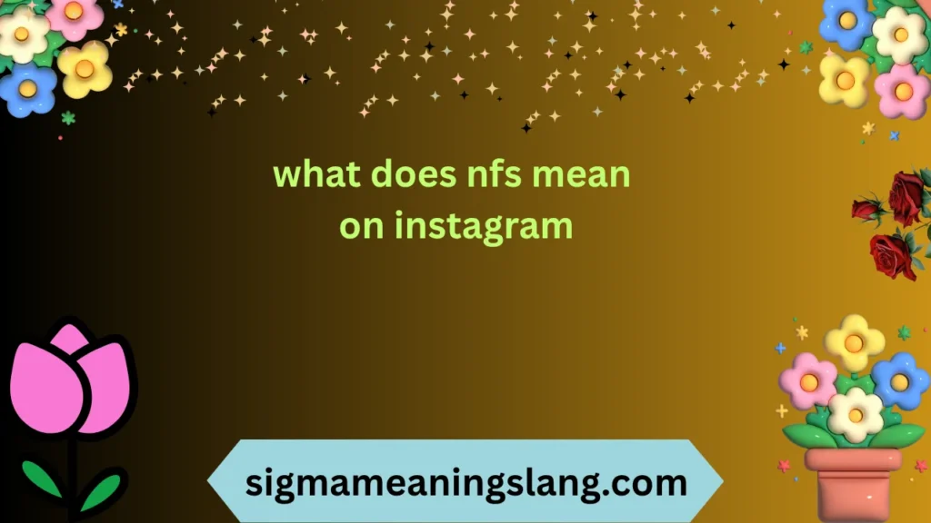 what does nfs mean on instagram