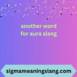 another word for aura slang