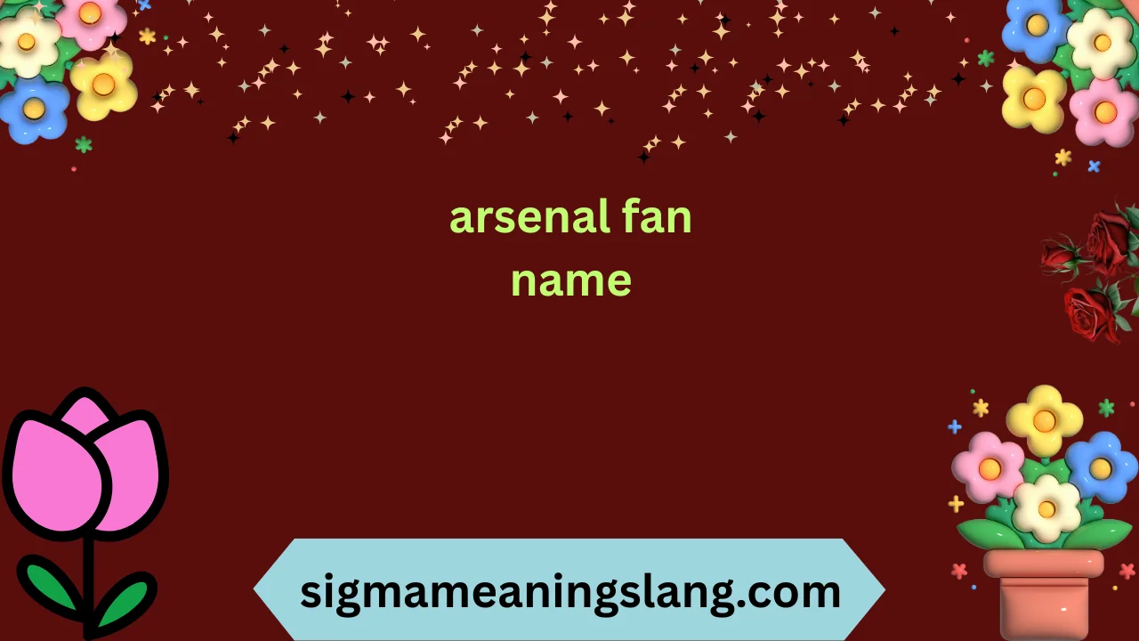 arsenal fan name