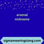 arsenal nickname