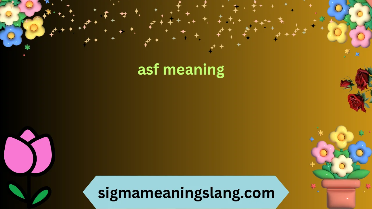 asf meaning