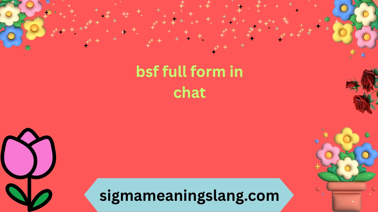 bsf full form in chat