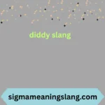 diddy slang