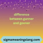 difference between gunner and gooner