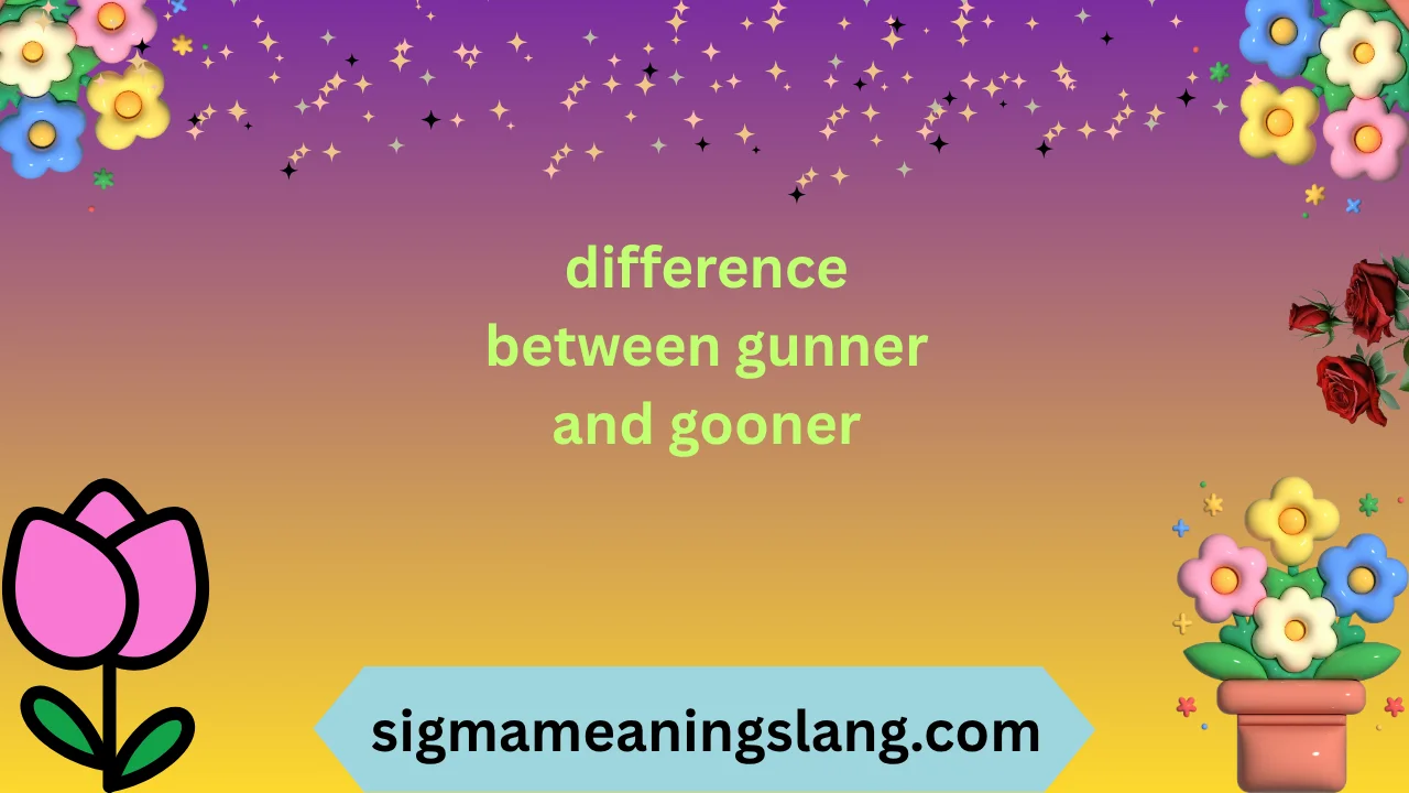 difference between gunner and gooner