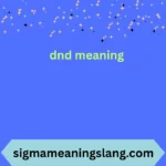dnd meaning