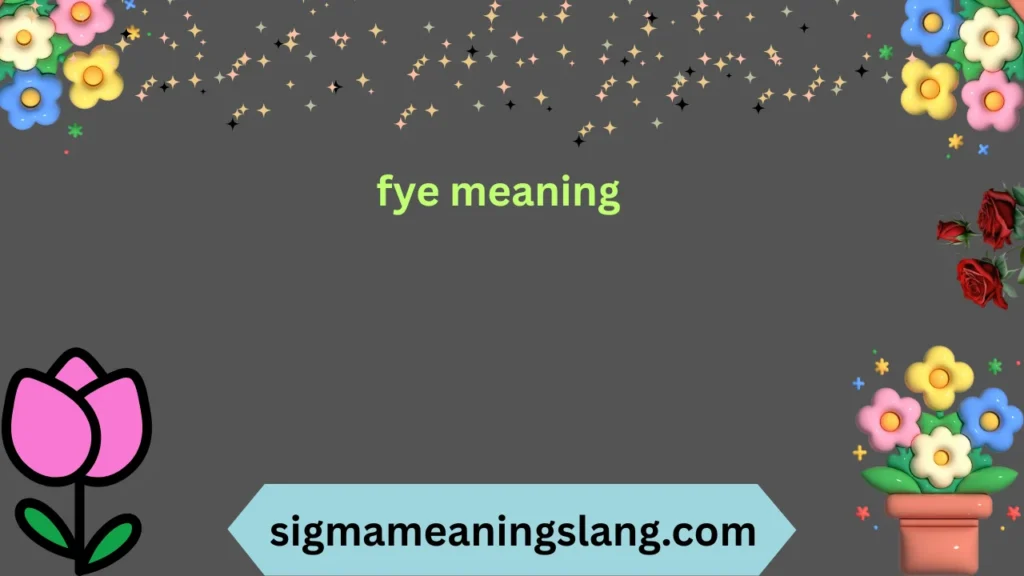 fye meaning