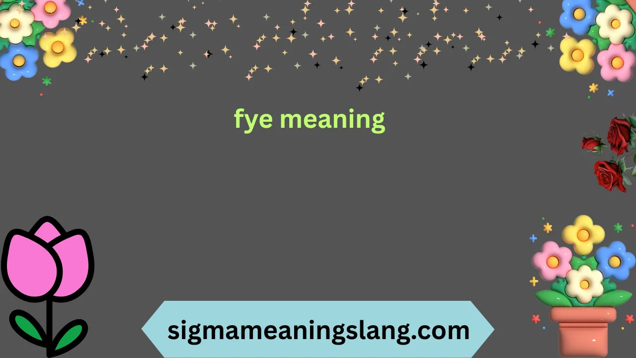 fye meaning
