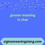 gooner meaning in chat
