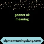 gooner uk meaning