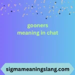 gooners meaning in chat