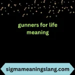 gunners for life meaning