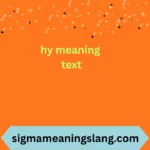 hy meaning text