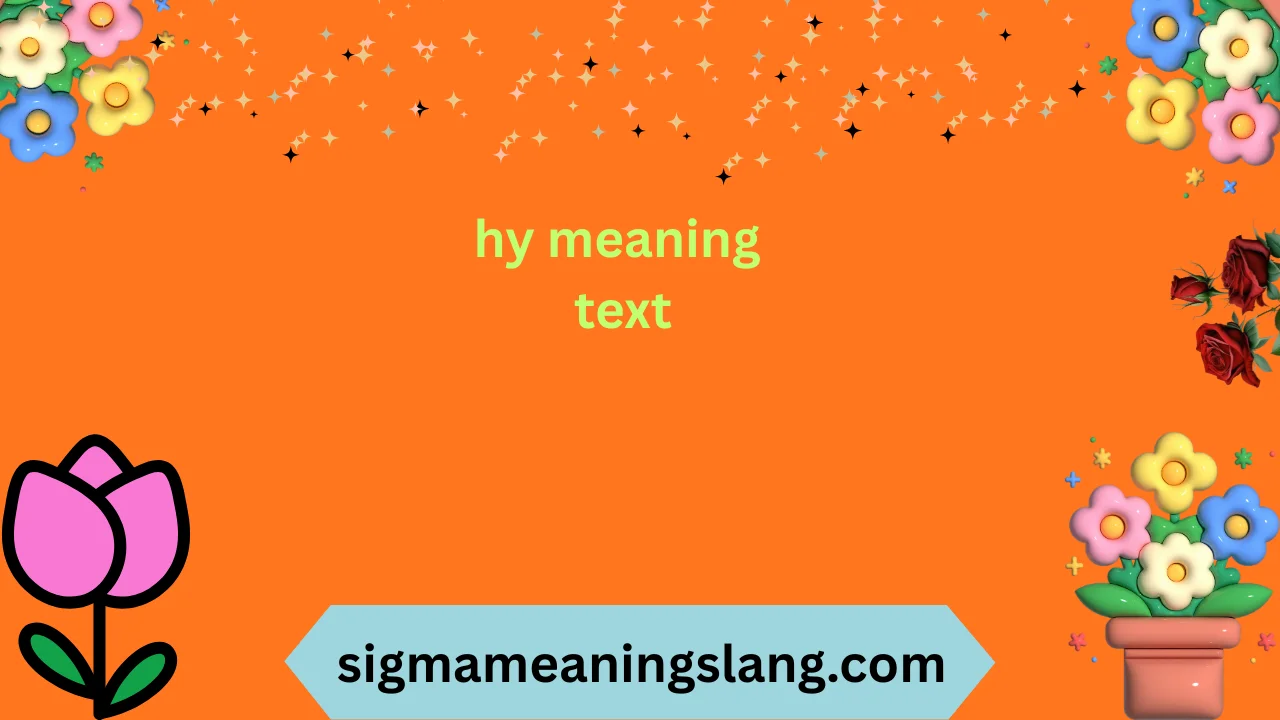 hy meaning text