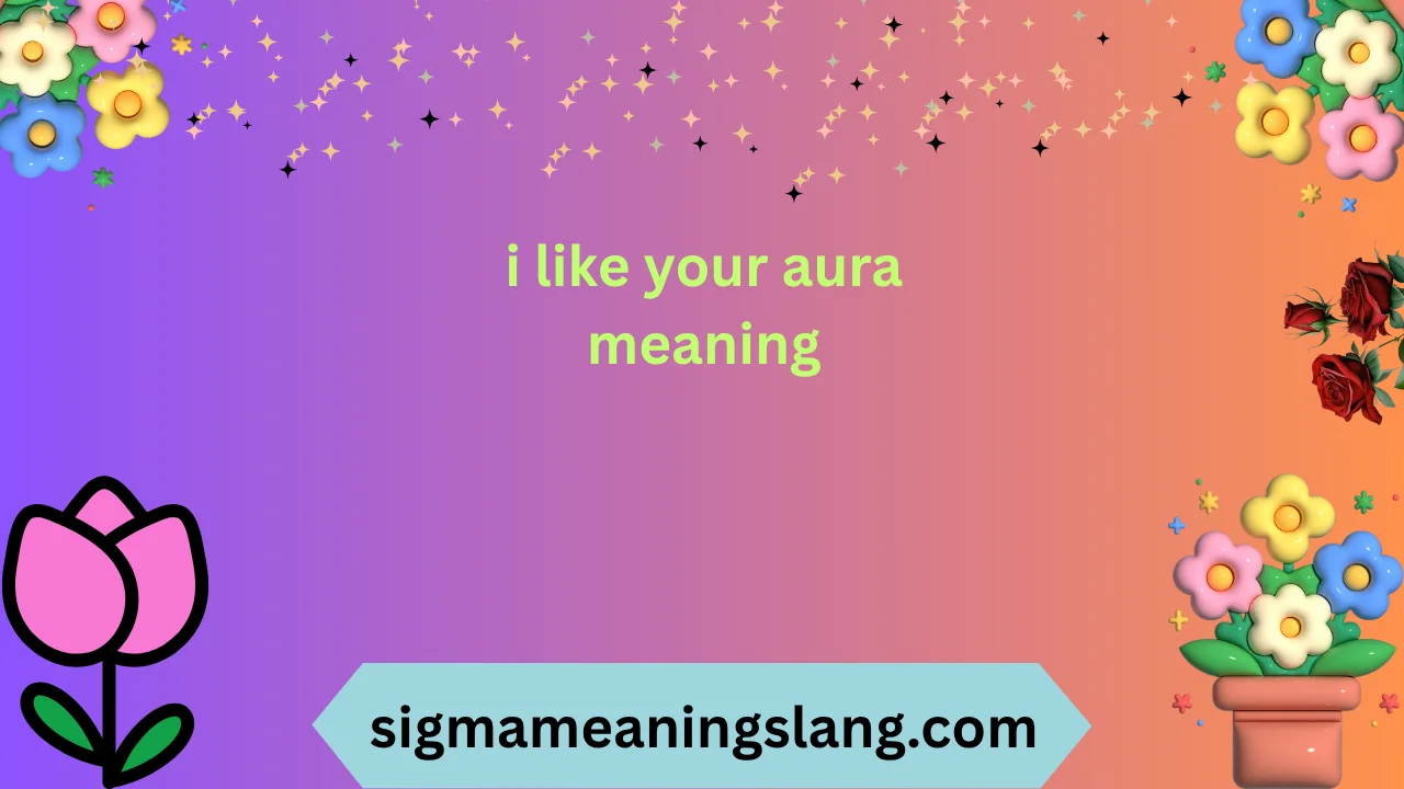 i like your aura meaning