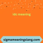 idc meaning
