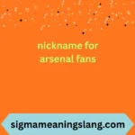 nickname for arsenal fans