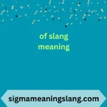 of slang meaning