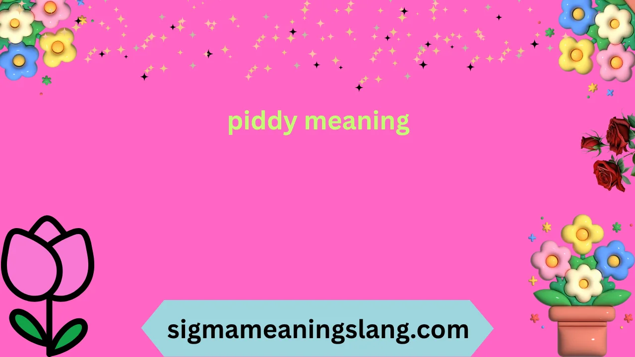 piddy meaning