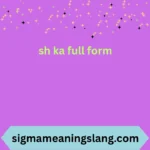 sh ka full form